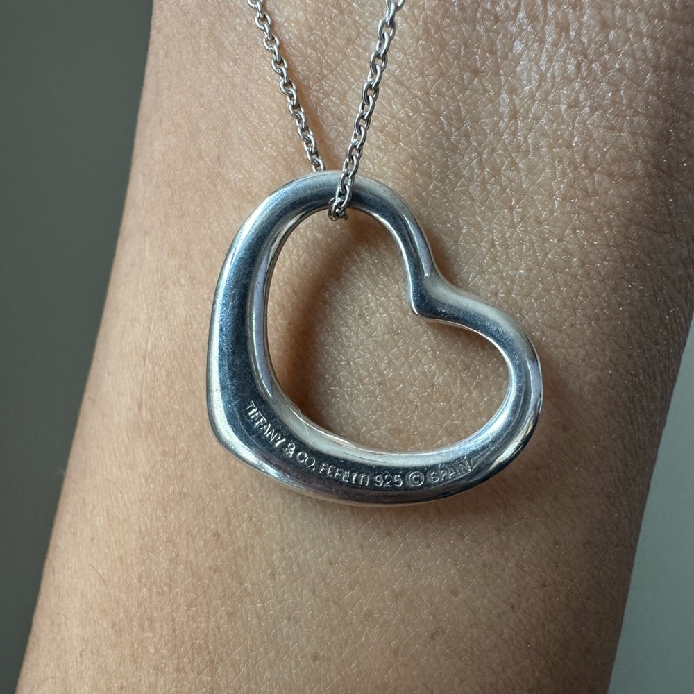 Tiffany & Co. Silver Heart Pendant Necklace